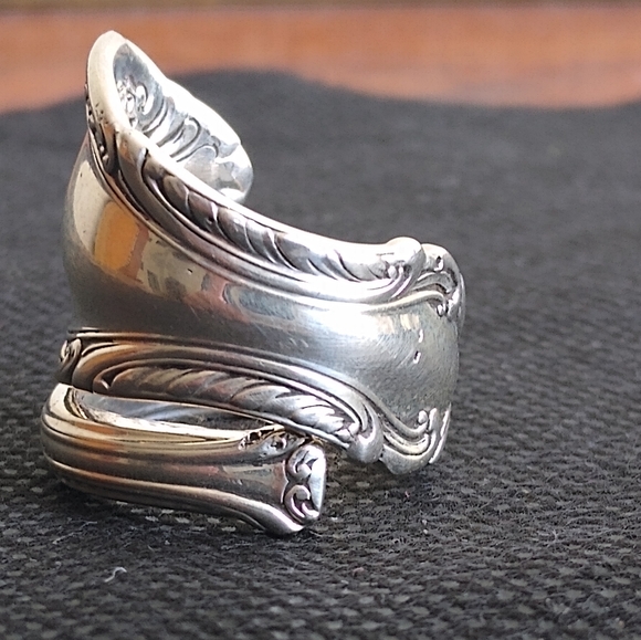 Vtg Fine Arts Southern Colonial Sterling Spoon Rng - Picture 6 of 8